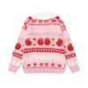 Korean Style Preppy Cute Cartoon Y2K Contrast Color Polo Sweater Teens