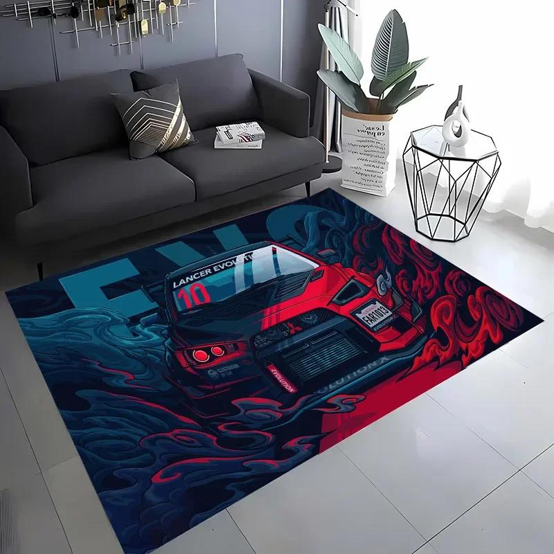 

Classic Racing Car Artwork Carpet 3D HD Printed for Living Room Bedroom Mat Sofa Doormat Floor Rug Anti-slip Decor Alfombra Gift 40x60cm