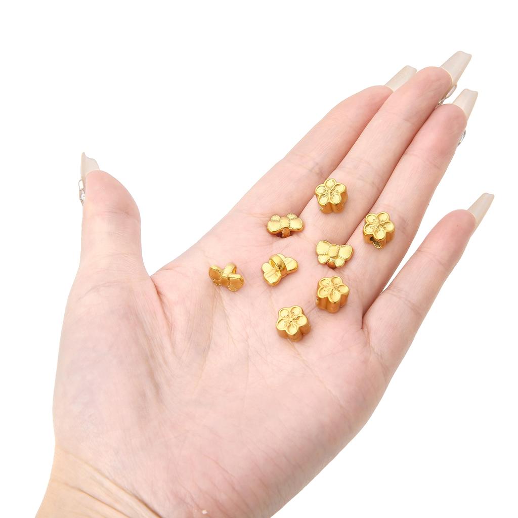 Mărgea Separată Nisip de Cupru Aur Nod Fluture Charm Floare de Piersic pentru DIY