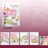 Portable Watercolor Painting Book 4 Sheets Coloring Book With Paint Brush Gouache Book Kids Graffiti Picture Drawing Stationery