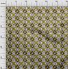 oneOone Cotton Flex Dark Olive Green Fabric Abstracts Dress Material Fabric Print Fabric By The Yard 40 Inch