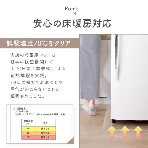 [Underfloor Heating Compatible! Protects Floors Under Furniture and Appliances] atRise Refrigerator Mat, Underfloor Heating Compatible, 2mm Thick PVC,