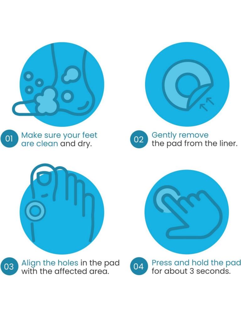 15PCS/Sheet 3 Types Callus Cushions Shoes Heel Pad Foam Round Toe Foot Corn Bunion Protectors Pads