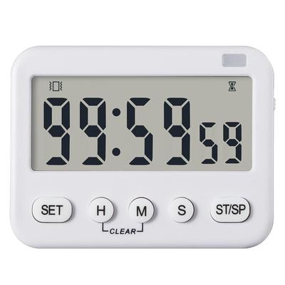 Temporizador de Estudio de Cocina Hasta 100 Horas Cuenta Arriba Abajo Pantalla Súper Grande Digital Función Fuerte Ideal para gestión del tiempo en casa y en exámenes K&Z