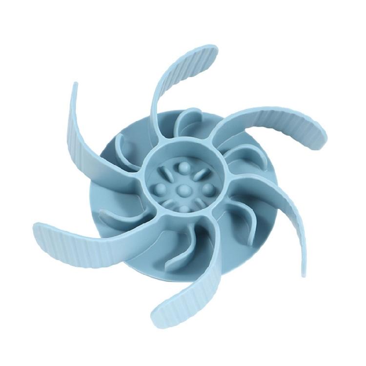 

Slow Feeder Dog Dish Insert Food Grade Silicone NonSlip Suction Cup Slow Feed Insert For Preventing Bloating Overeating синій/сірий колір