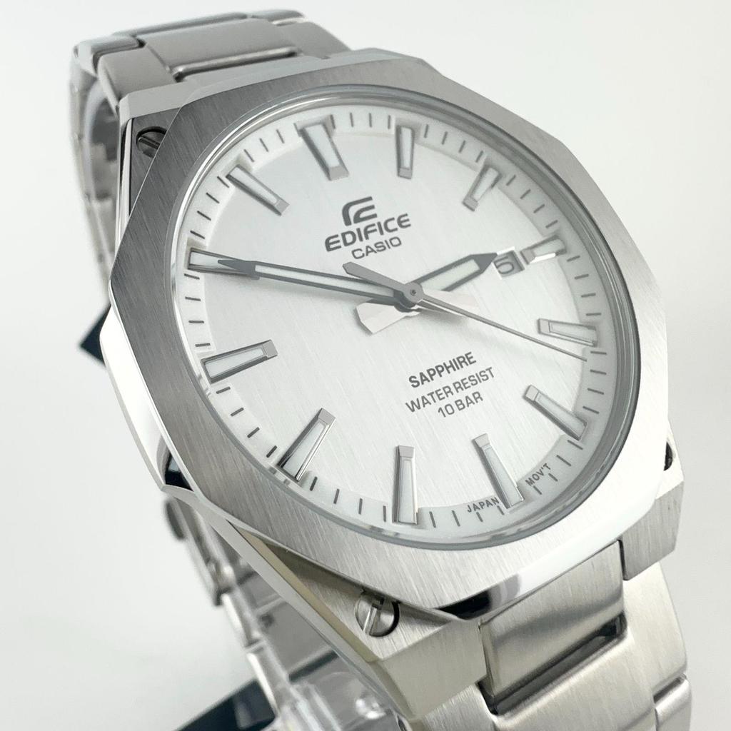 Used New and Unused  CASIO Casio Watch EDIFICE [Domestic Genuine Product] Sapphire Glass Dial White EFR-S108DJ-7AJF Men's Silver