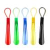 Colorful Long-Handled Plastic Shoehorn - Easy Shoe Lifter for Putting on Shoes