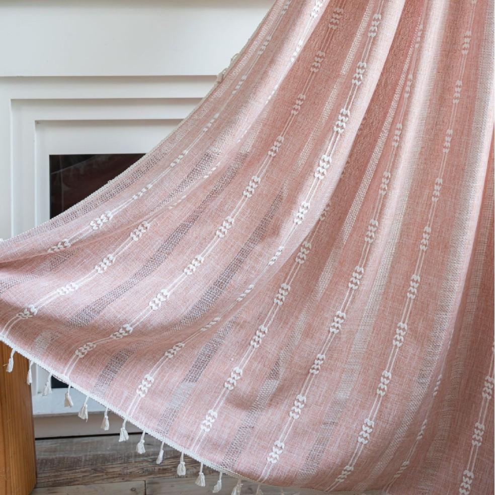 Curtains Bedroom With Dark Gray Linen Dark Curtains Embroidery Bohemian Farmhouse Living Room Dining Room Closet
