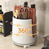 Rotating Kitchen Utensil Storage Rack