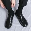 Four Seasons Men's Slip-On Loafers: Soft Sole Casual Driving Moccasins, Small Leather Shoes
