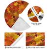 Maple Autumn Leaves Christmas Tree Skirt 48 Inch,Fall Tree Skirt Xmas Tree Floor Door Mat for Thanksgiving Party Decoration Decor Home Indoor Outdoor