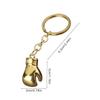 Creative Metal Boxing Glove Keychain Hanging Simulation Boxing 3D Modeling Car Keys Ornaments Bag Hanging Decoration