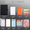 PU Leather Binder Ledger Macaron Colorful Budget Planner Budget Binder Notebook  Budgeting