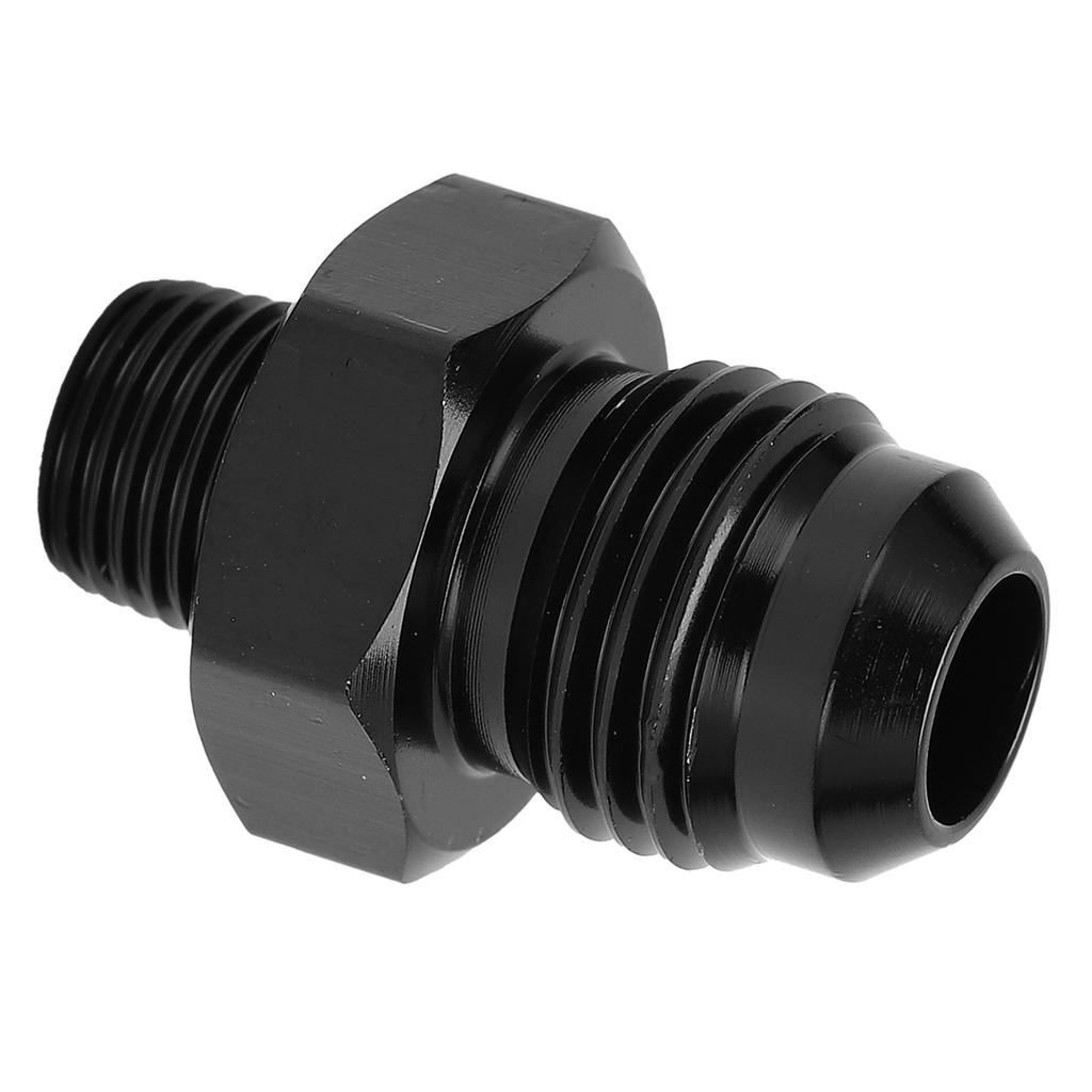 Straight Fuel Line Fitting 6AN To 1 8NPT 6061‑T6 Aluminum Adapter Connector Black Car Accessories