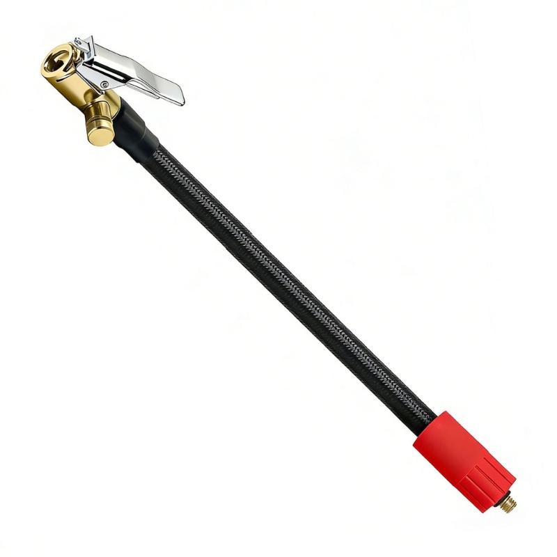 Car Tire Inflator Hose Inflatable Air Pumps Extension Tube Adapter Twist Tyre Connection Locking Air Chuck