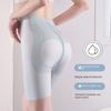 High Waist Ice Silk Girdle Panties Shapewear Lace Floral Briefs Butt Lifter Underpants  Postpartum