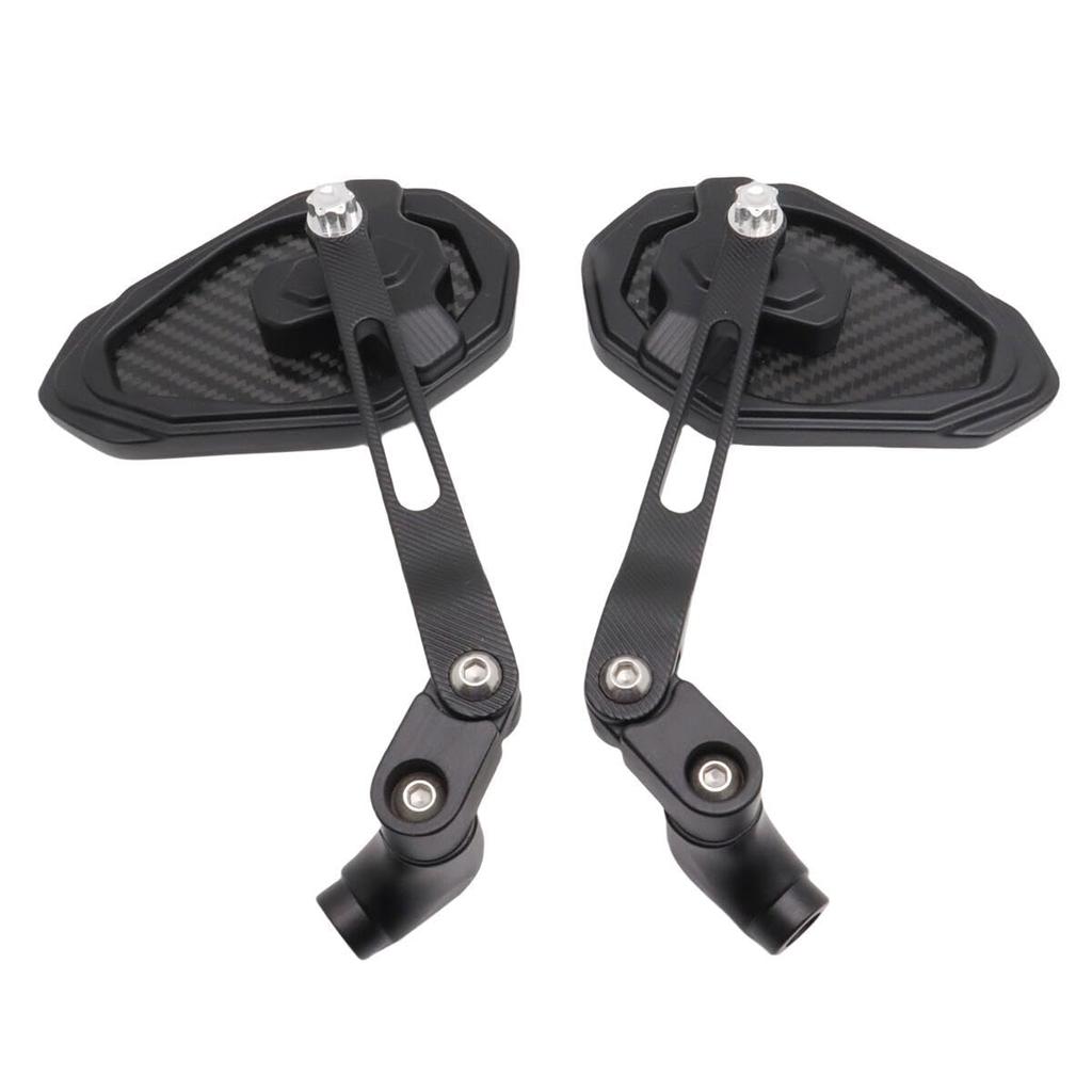 SZYUMO Carbon Fiber Motorcycle Rearview Universal for Scooters and Easy Left and Right Set Mirrors, 8mm/10mm, Fit, Motorcycles, Installation,