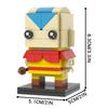 MOOXI Cartoon Avatar 97Pcs Bricks Aang BrickHeadsed Building Blocks Anime Kids Education Toys For Children Birthday Gift MOC7139