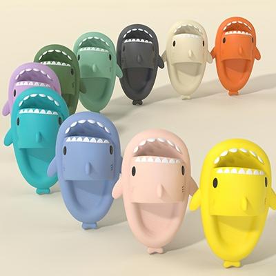 Shark Slippers Summer Indoor And Outdoor Home Bathroom Bathing Thick-soled Wear-resistant Couple Sandals And Slippers
