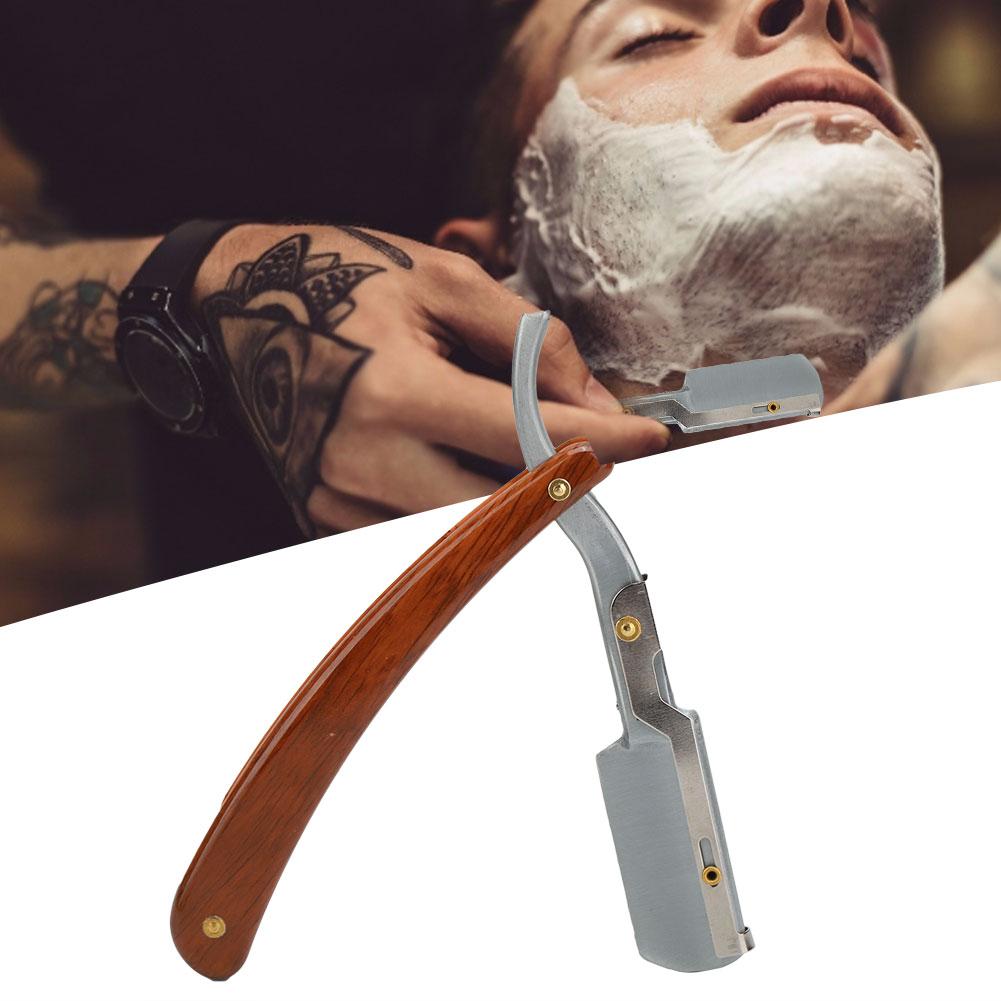 Folding Manual Beard Shaver Blade Holder Face Grooming Hair Hairdressing ToolBeard Shaver Holder