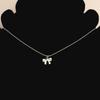 Geometry Bowknot Pendant Necklace Sweet Cool Clavicle Chain Necklace Jewelry