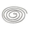 Andara 925 Silver Gold Plated 4mm Wide Square Chain Necklace Fashion Basic Choker Women Men Jewelry Gift