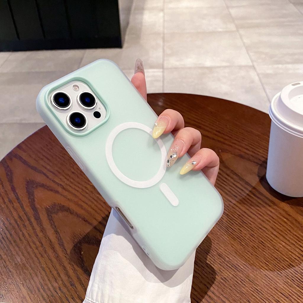 Apple 17 Silicone Magnetic Mobile Phone Case for Iphone16promax Case Apple 15 Anti-drop 14 Protective Case