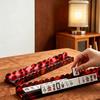 Mahjong Rack with Detachable Magnetic Pusher, Scalloped Acrylic Mah Jongg Tile Holder & Pusher Set, American Mahjong Accessories