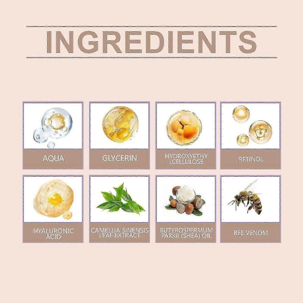 Hoygi Retinol Bee Venom Facial Capsules Gently Moisturize The Facial Skin, Firm And Improve Skin Texture, Hydrating Capsules