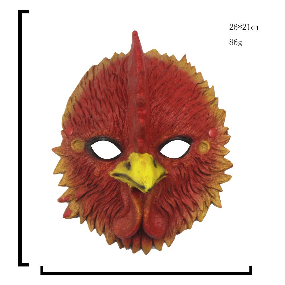 3D Angry Rooster Mask for Halloween, Mardi Gras, and Carnival