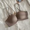Light Kapok Small Breasts Gather Underwear Women's Flat Chest Not Empty Cup No Trace No Steel Ring Thin Front Buckle Beautiful Back Bra