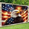 Patriotic Eagle Tapestry Living Room Decoration Independence Day Party Patriotic Theme Room Decoration
