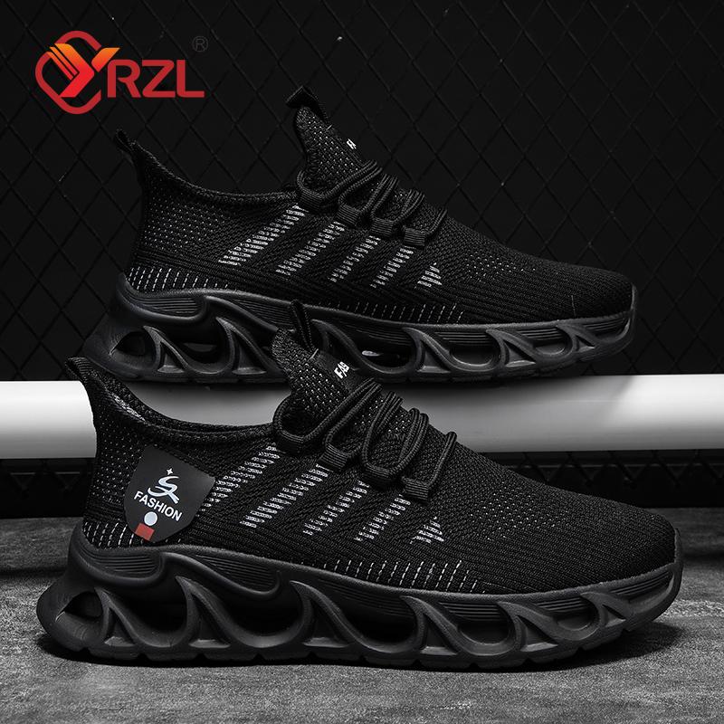YRZL Mens Shoes Lightweight Breathable Casual Sneakers for Men Running Shoes Non Slip Comfortable Outdoor Sport Shoes Man
