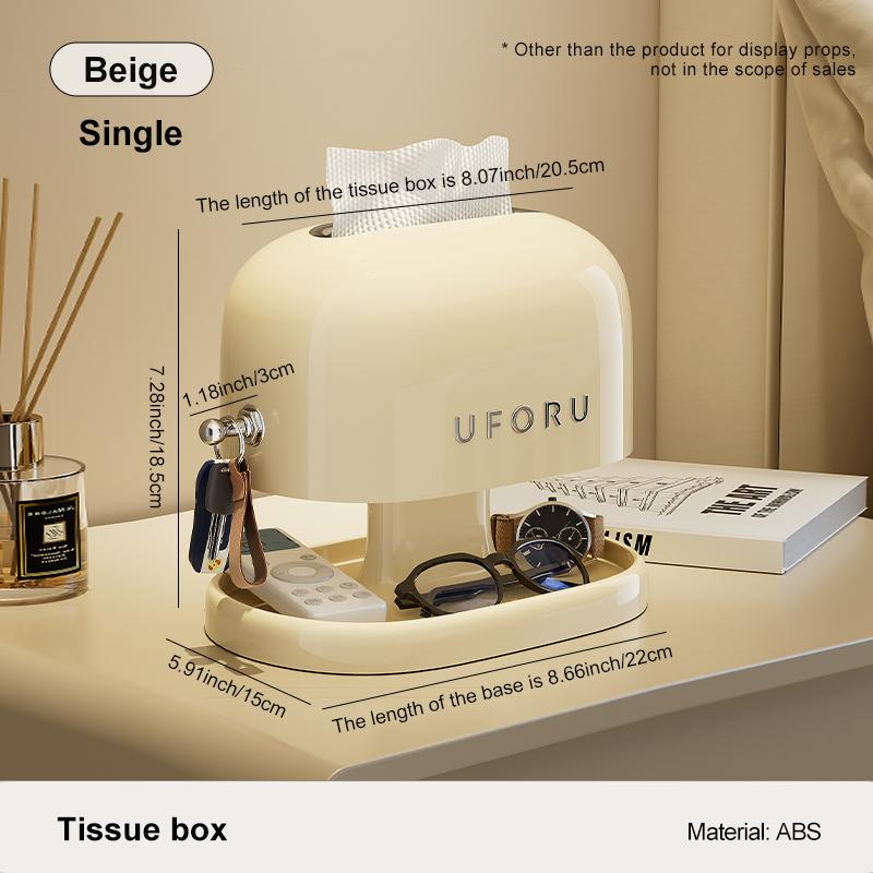 Uforu Creative Tissue Box Organizer: Retro Design with Senior Sense – Perfect for Student Dorms & Living Room