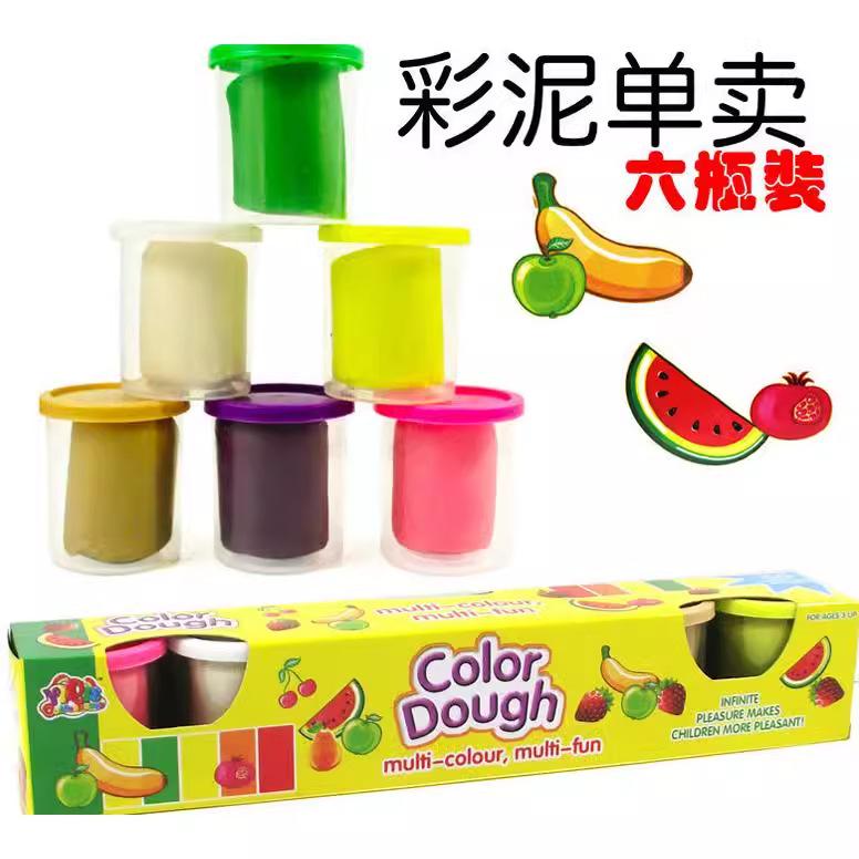Argilla Fatta a Mano 6 Colori Plastilina Argilla Colorata Giocattoli per l'Educazione Precoce dei Bambini