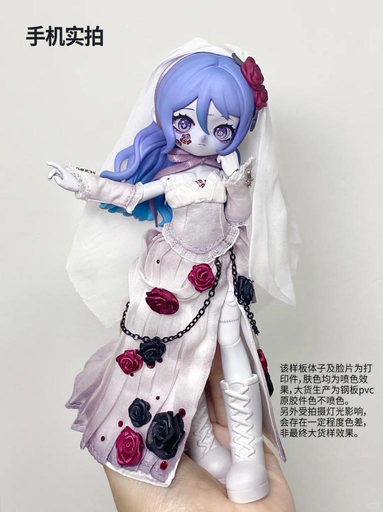 Authentic Nyssa Weird Nightmare Bjd Series  Mobile Doll 12 Point Decorative Trendy Toys Handmade  Present For Kids