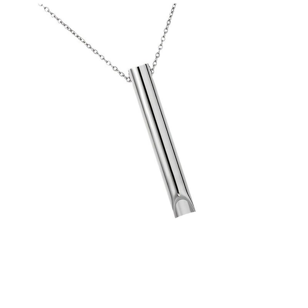 Titanium Steel Not Fade Necklace Bracelet Female Rectangular Banboo Pendant Zircon Clavicle Chain Plated  Simple 2Pcs/Set Jewelr