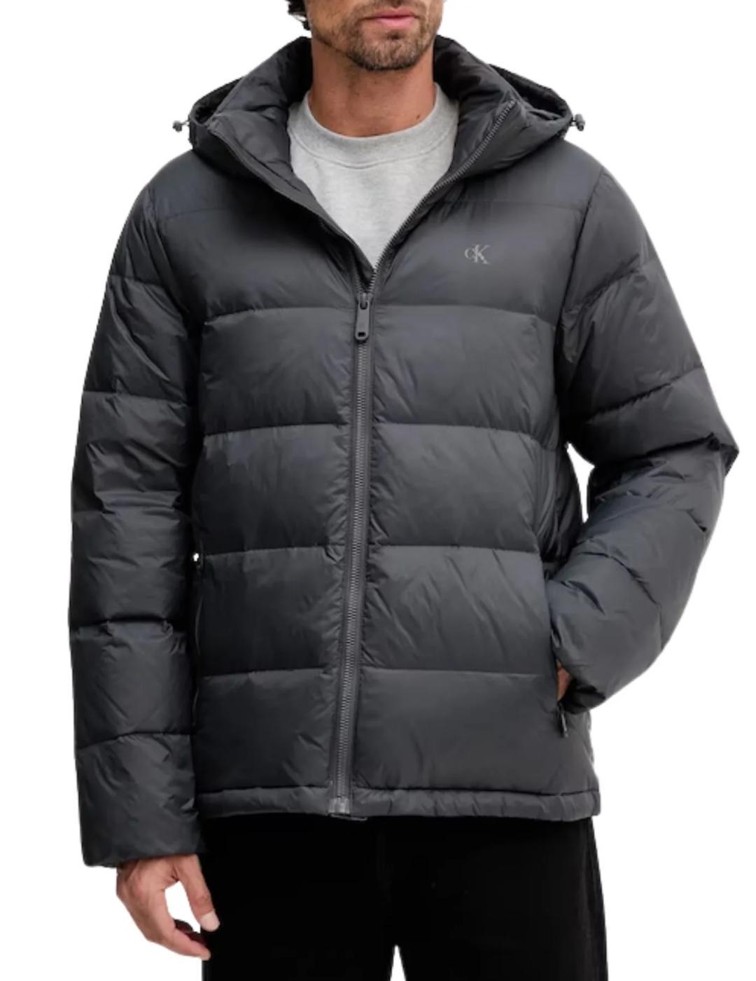 Calvin Klein Jeans - Gesteppte Daunenjacke Mit Abnehmbarer Kapuze - Jackets - Herren - Grau - Xl - Bild 3