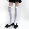 1 Paar Frühling Sommer Damen Strümpfe Süße Spitze Schleife Oberschenkelhohe Strümpfe Japanischer Stil Lolita Mädchen Kawaii Über Kniehohe Socken