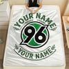 Custom Name Hannover 96 Flannel Blanket, High quality Comfortable for All Seasons, Home Decor, Warmth and Comfort