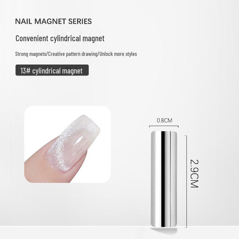 

Необычный лак для ногтей с кристаллами кошачьего глаза и суперсильным цилиндрическим магнитом