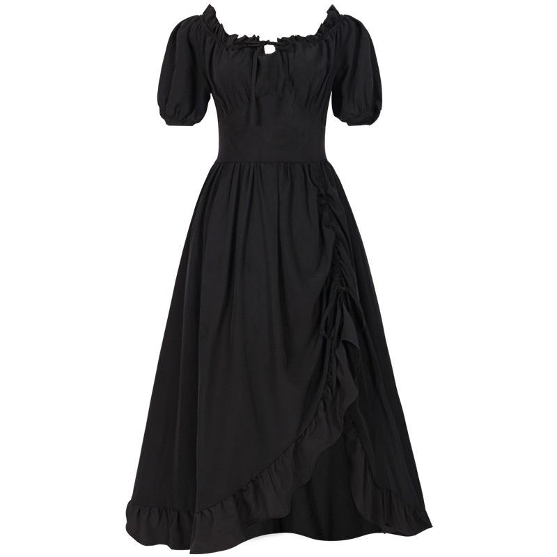Abito Formale da Donna Medievale Rinascimentale Retro Irregolare per Palcoscenico