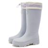 New Heightened Bundle Middle Tube Long Rain Boots Women's Waterproof, Non-slip and Wear-resistant Outer Shoes Kitchen Work Sleeve Women's Shoes