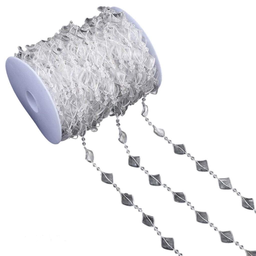 Bead Chain Clear Plastic Craft Bead String Handmade Jewelry Accessories For Art Craft Necklace Bracelets Jewelry Making