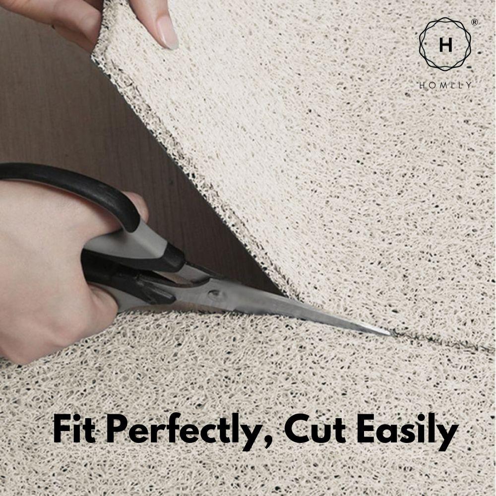 Homlly Hello Washable Non-Slip Coil Soft Entrance Door Mat (X2PCS)