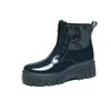 Fashion Women Thick Soled Rain Boots Non-Slip Fashion Outdoor Wear-resistant Rubber Waterproof Shoes Women Jelly Soft Soled Rain Boots