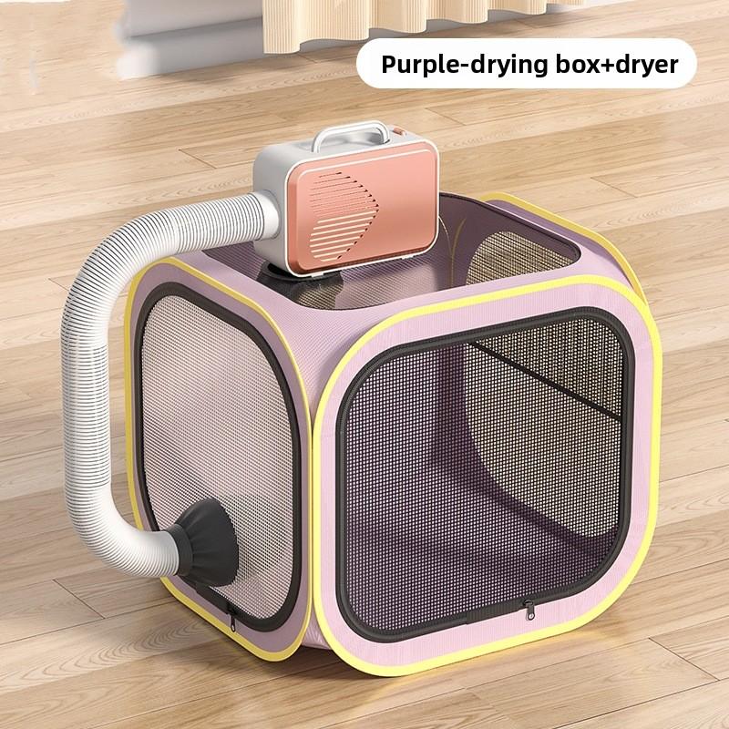 Pet Drying Box Cat Bath Blow Anti-escape Artifact for Puppies and Dogs Blow Drying Bag Household Water Dryer Portable Cat Cage