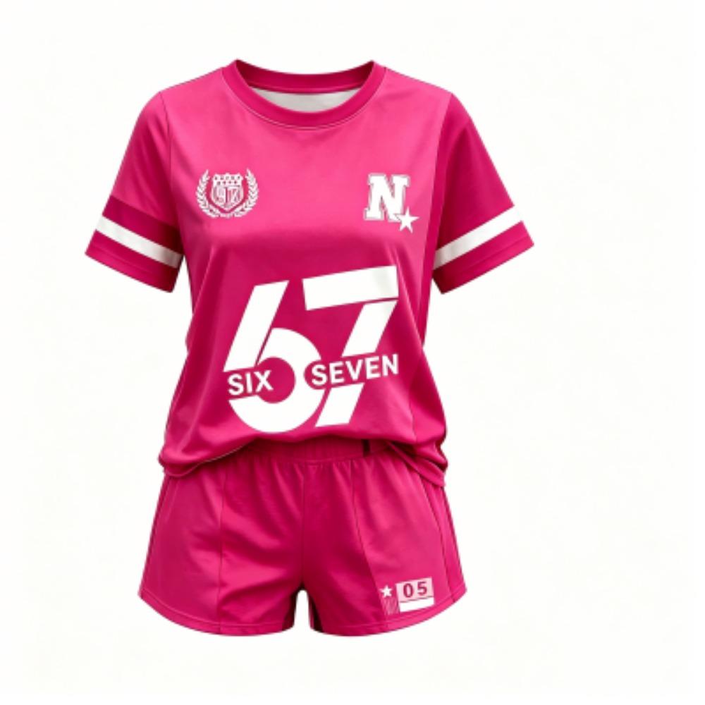 Fashion Leisure Vacation Outdoor Street Kids T-shirt and Shorts 2 Piece Set Summer Home Casual Outfit Boy and Girl's Sports Set