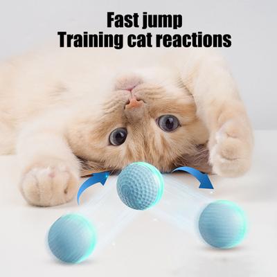 Palla Rotolante Elettrica Giocattolo per Gatti Palla Intelligente Movente Automatica con Luce Teaser Interattivo per Gattini per Sollievo dalla Noia per Gatti da Interno