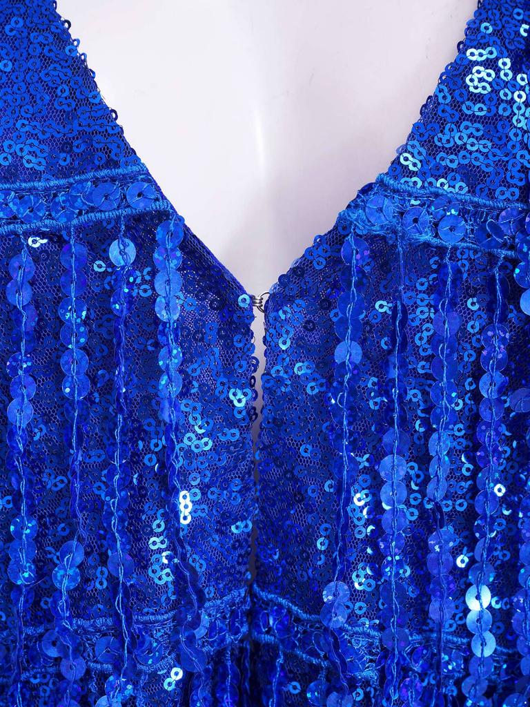 Women's Shiny Sequin Sleeveless Vest Sparkly Casual Open Front Waistcoat Jackets Glitter Vest Coat